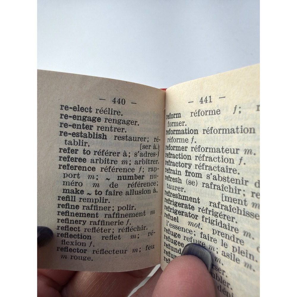 Vintage Langenscheidt Lilliput Dictionary Set Latin English French Mini Books - Picture 8 of 10